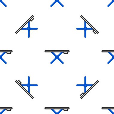 Çizgi ütü tahtası simgesi beyaz arkaplanda izole edilmiş pürüzsüz desen. Renkli taslak konsepti. Vektör.