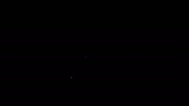 Beyaz çizgi. Siyah arkaplanda el sıkışma simgesi yok. Virüs önleme konsepti için el sıkışma yok. El sıkışırken bakteri. 4K Video hareketli grafik canlandırması