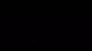 Siyah arkaplanda kontrol listesi simgesi olan beyaz çizgi panosu. Kontrol listesi sembolü. Anket anketi ya da anket geri bildirim formu. 4K Video hareketli grafik canlandırması