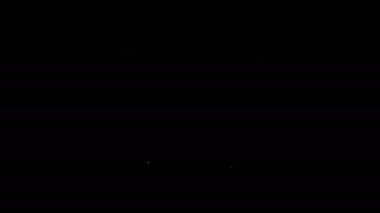 Siyah arkaplanda beyaz çizgi tişört simgesi var. 4K Video hareketli grafik canlandırması