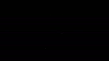 Siyah arka planda izole edilmiş bir hastane ikonunun morgunda ayağına kimlik etiketi takılmış beyaz çizgili bir ceset. 4K Video hareketli grafik canlandırması