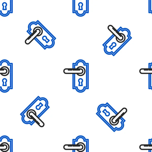 Hat Kapısı simgesi beyaz arkaplanda izole edilmiş. Kapı kilidi işareti. Renkli taslak konsepti. Vektör.