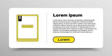 Satır Defteri simgesi beyaz arkaplanda izole edildi. Spiral not defteri simgesi. Okul defteri. Yazı tahtası. Okul günlüğü. Renkli taslak konsepti. Vektör.