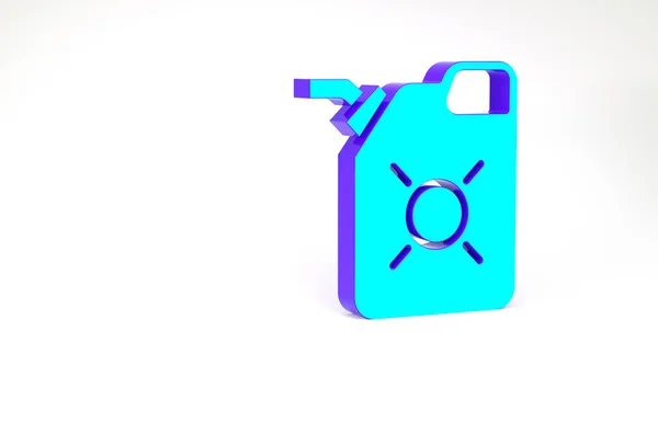모터 머신 오 일 아이콘의 터키 캔 스터 (Turquoise Canister) 는 흰 배경에 분리되어 있다. 오 일 갤런. 오일 교체 서비스와 수리. 엔진 오 일 사인. 미니멀리즘의 개념입니다. 3d 삽화 3D 렌더링 — 스톡 사진