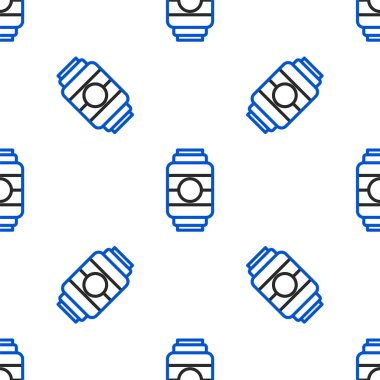 Japon kağıt fener ikonu beyaz arka planda izole edilmiş pürüzsüz desen. Renkli taslak konsepti. Vektör.