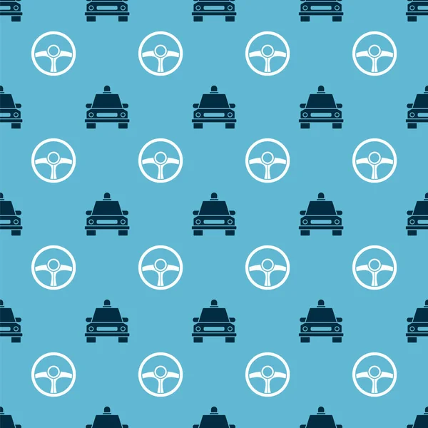 Taksi ve direksiyonu kusursuz bir şekilde ayarlayın. Vektör.