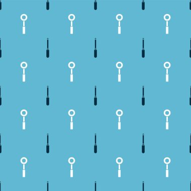 Tornavida ve İngiliz anahtarını pürüzsüz desene ayarlayın. Vektör.