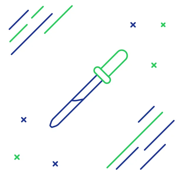 Line Pipette Symbol Isoliert Auf Weißem Hintergrund Element Medizinischer Chemischer — Stockvektor