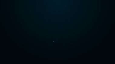 Parlayan neon hattı Cross Hastanesi tıbbi ikonu siyah arka planda izole edildi. İlk yardım. Teşhis sembolü. İlaç ve eczane işareti. 4K Video hareketli grafik canlandırması