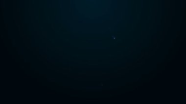Siyah arkaplanda izole edilmiş satılık bir simgeyle parlayan neon çizgisi Price etiketi. Rozet fiyatına. Reklam etiketi indirimi. 4K Video hareketli grafik canlandırması