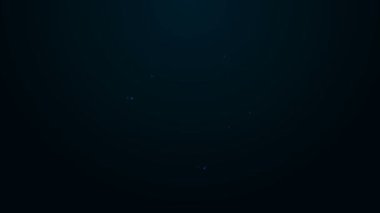 Parlayan neon hattı Kripto döviz simgesi siyah arkaplanda izole edildi. Bitcoin 'den Dash takas simgesine. Kripto para teknolojisi, mobil bankacılık. 4K Video hareketli grafik canlandırması