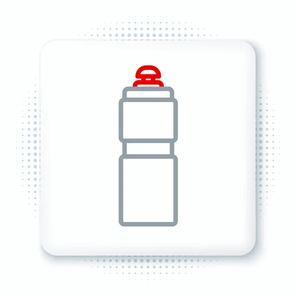 Line Fitness Shaker Symbol Isoliert Auf Weißem Hintergrund Sport Shakerflasche — Stockvektor