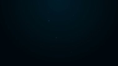 Parlayan neon hattı PSD dosya belgesi. Siyah arkaplanda psd simgesi indir. PSD dosya sembolü. 4K Video hareketli grafik canlandırması