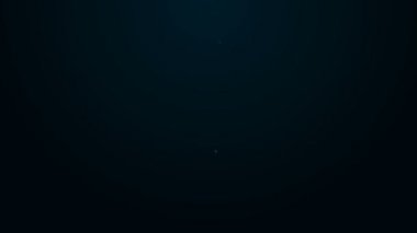 Parlayan neon hattı siyah arkaplanda izole edilmiş sıvı antibakteriyel sabun. Antiseptik. Dezenfeksiyon, hijyen, cilt bakımı. 4K Video hareketli grafik canlandırması