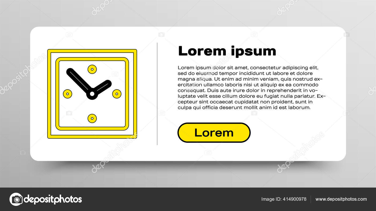 线钟图标隔离在白色背景上时间的象征五彩缤纷的概念 图库矢量图像 C Vectoroksana