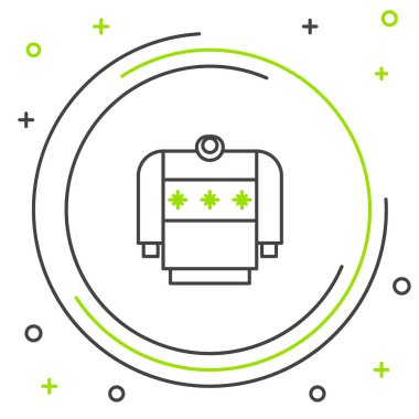 Norveç süslemeleri ve beyaz arka planda izole tatil süslemeleri olan çizgi Noel süveteri. Örgü kazak. Renkli taslak konsepti. Vektör.