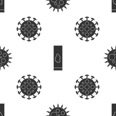 Virüsü, kan testini, virüsü ve virüsü kusursuz bir şekle sokun. Vektör.