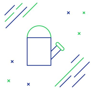 Çizgi Sulama kutusu simgesi beyaz arkaplanda izole edildi. Sulama sembolü. Renkli taslak konsepti. Vektör.