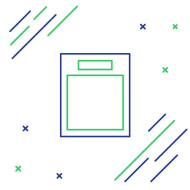 Satır boş form simgesi beyaz arkaplanda izole edildi. Dosya simgesi. Kontrol listesi simgesi. İş konsepti. Renkli taslak konsepti. Vektör.