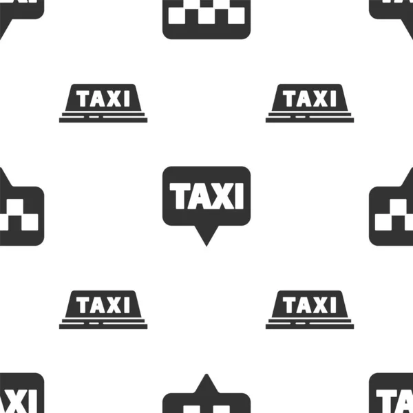 Állítsa Térkép Mutató Taxi Térkép Mutató Taxi Taxi Autó Tető — Stock Vector