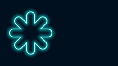 Parlayan neon hattı Cross Hastanesi tıbbi ikonu siyah arka planda izole edildi. İlk yardım. Teşhis sembolü. İlaç ve eczane işareti. 4K Video hareketli grafik canlandırması