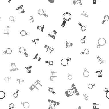 Büyüteci, kuyumcuyu, elmas nişan yüzüğünü Calliper 'ı ya da kalibre ve ölçeği kusursuz bir şekilde ayarla. Vektör.