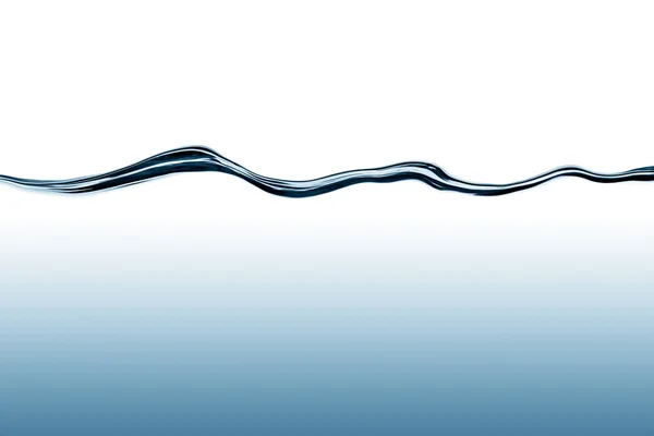 深い水の勾配が付いている青い流れる水の波 — ストック写真