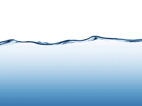 Grafisch abstract blauw stromend water Golf met diep water gradiënt — Stockfoto