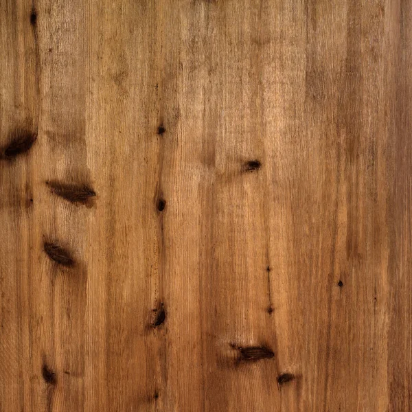 Fond rustique en bois brun chaud avec nœuds et grain — Photo