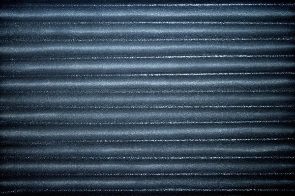 Modrá barva vlnitého kovového textury pozadí — Stock fotografie