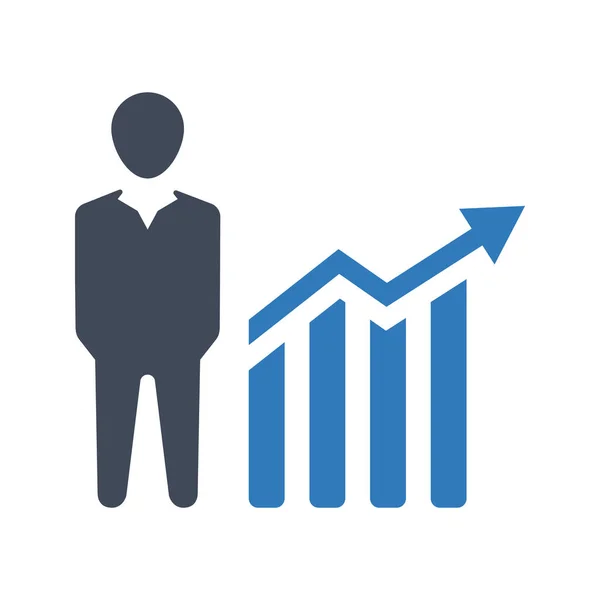 Statistiques Rapport Icône Vecteur — Image vectorielle