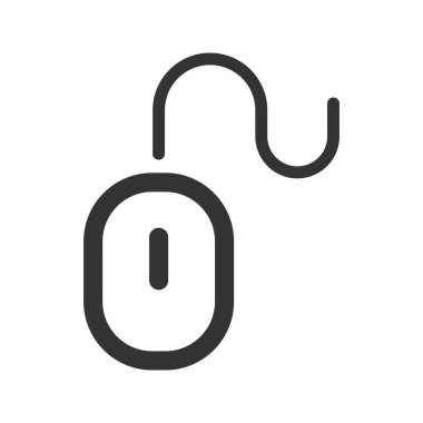 Bilgisayar fare düz vektör simgesi