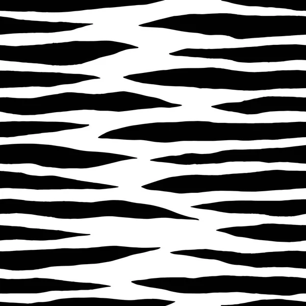 Abstrakt djur sömlösa mönster. Svartvit grafisk ritning. Design för tapeter, omslag, förpackning. — Stock vektor