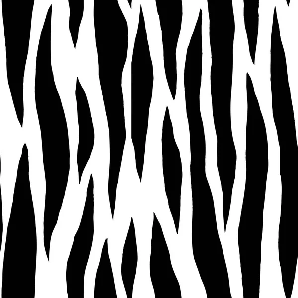 Abstrakt djur sömlösa mönster. Svartvit grafisk ritning. Design för tapeter, omslag, förpackning. — Stock vektor