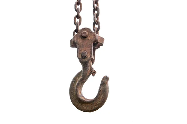 Chain hook isolate. — Stock Photo, Image