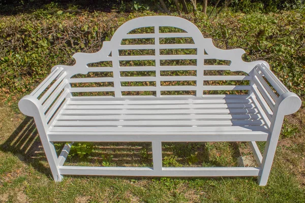 Old stylish park bench — Stock Photo, Image