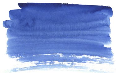 Mavi suluboya el vuruş ve boşanmalar ile arka plan çizilmiş. Tasarım, düzenler, afiş ve desenler için soyut arka plan.