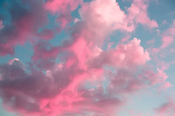 Incredibile Cielo Tramonto Con Nuvole Sole — Foto Stock