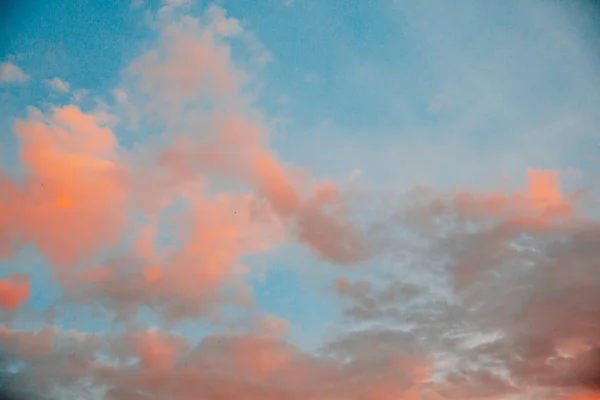 Ongelooflijke Zonsondergang Hemel Met Wolken Zon — Stockfoto