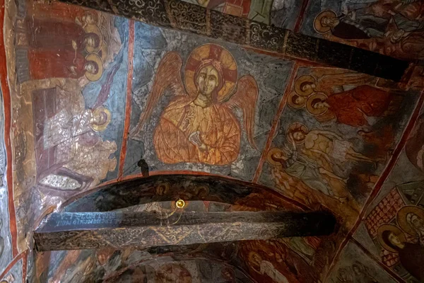 Ícones Bizantinos Igreja Caverna Eremitério Igreja Panagia Eleousa Início Século — Fotografia de Stock