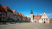 historischen Zentrum von Bardejov, einer der ältesten slowakischen Städte. UNESCO-Weltkulturerbe.