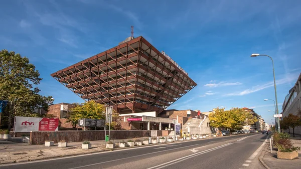 Slovak Radio Building Bratislava Eslováquia Arquitetos Stefan Svetko Stefan Durkovic — Fotografia de Stock