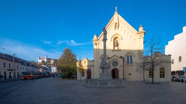 Kirche Des Heiligen Stiefkönigs Bratislava Slowakei — Stockfoto