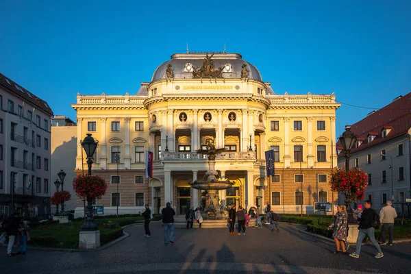 Historisk Byggnad Slovakiens Nationalteater Bratislava Slovakien — Stockfoto