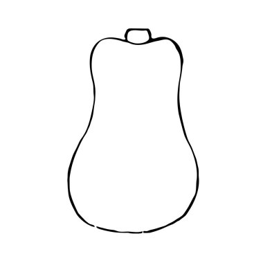 Balkabağı vektör anahat çizimi