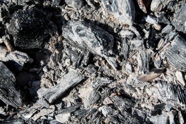 Siyah yanmış odunla arka plan