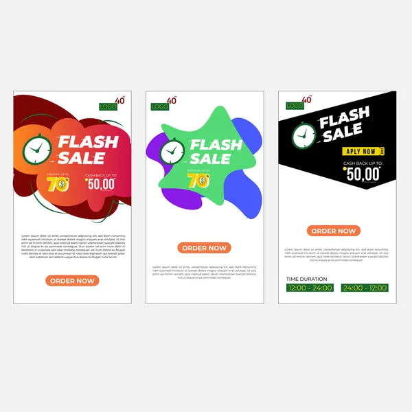 Plantilla de diseño de inscripción premium de venta flash — Vector de stock