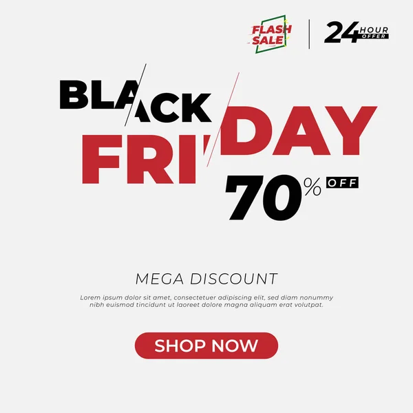 Black Friday satış prim yazıt tasarım şablonu