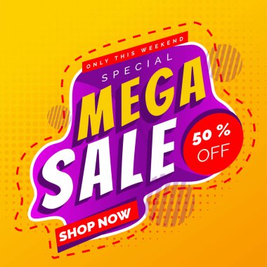 mega satış başlığı tasarımı, özel teklif