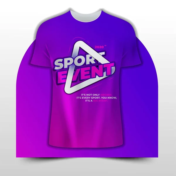 t shirt sport event typographic title design vector